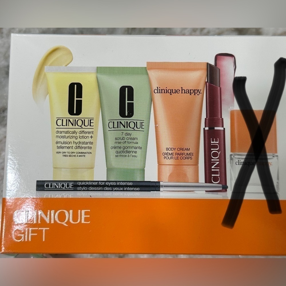 CLINIQUE Happy 5-piece On The Go gift set New in box Never Opened * Black Honey